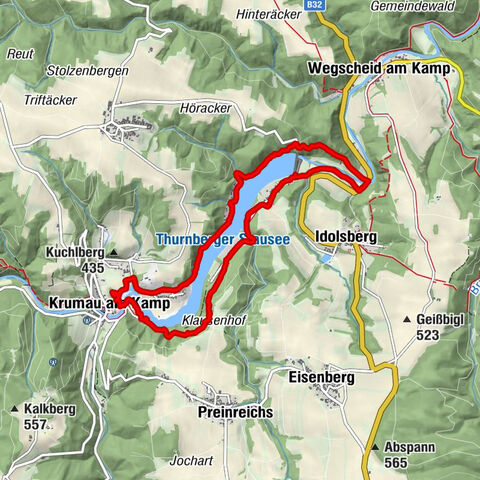 Kampseen Rundweg Thurnberg - Krumau am Kamp