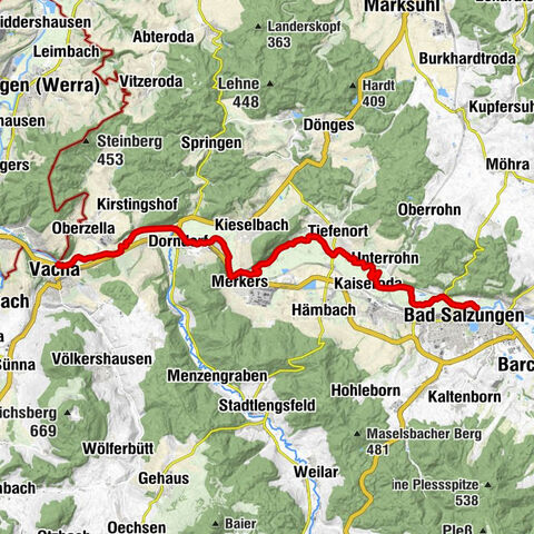 Werra Wasser Wandern 4: Bad Salzungen - Vacha