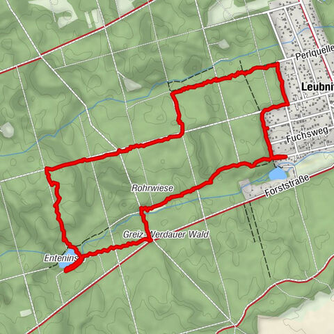 Leubnitz - Werdauer Wald - Stauweiher - Leubnitz