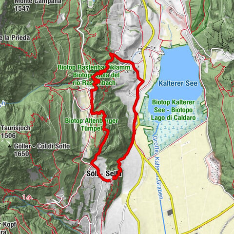 Plattenhof-Rastenbachklamm- Rundweg