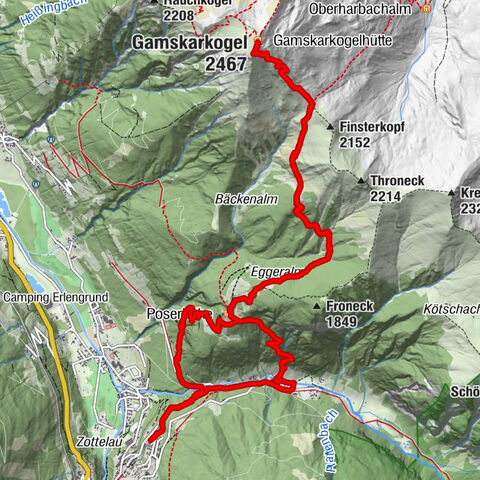 Bad Gastein - Poserhöhe - Gamskarkogel