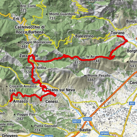 Sentiero Liguria Trail 22 Variant 1 Toirano-Arnasco