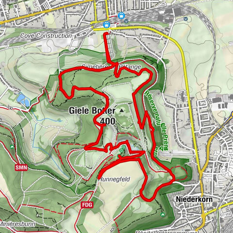 Pétange, Luxembourg, Prënzebierg-Giele Botter