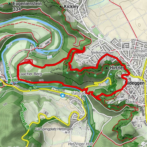Felspassagen an der Rur