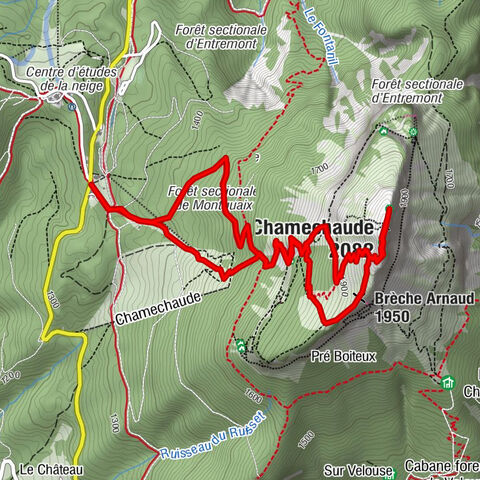 Chamchaude summit and viewpoint