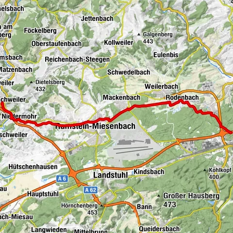 Barbarossa Cycle Path | Family route, Kaiserslautern to Glan-Münchweiler