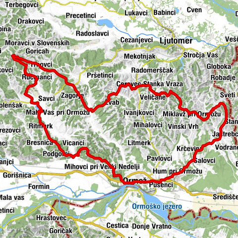 Hiking trail around Ormož
