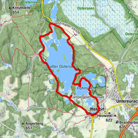 Wanderparkplatz Iffeldorf around the Ostersee