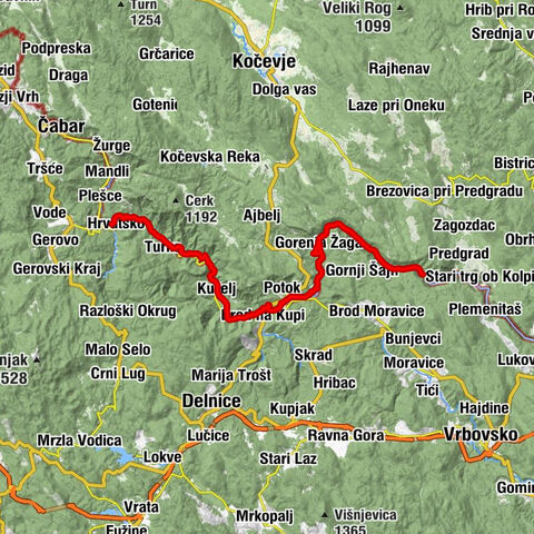 Kočevje cycling trail; DAY 2