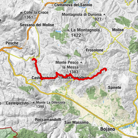Erzengel Michael Weg, Etappe 16: Carpinone - Sant'Elena Sannita