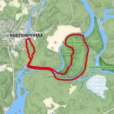 Karlinsaari canoeing and stand-up paddleboarding route (Strömfors, Loviisa)