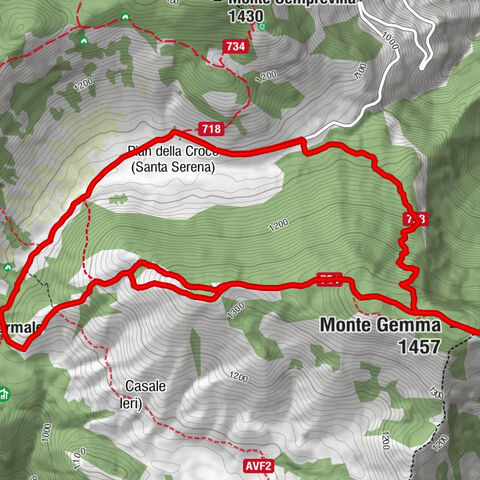 Capanna Maguccio - Monte Salerio - Monte Gemma - Fontana Santa Serena