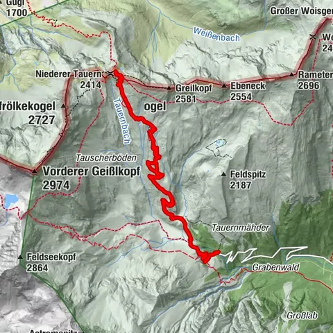 Access to Hagener hut from Jamnigalm