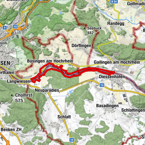 Circular hike along the High Rhine