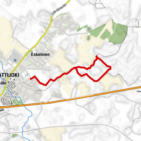 Mountain biking trails in Hummastinvaara, Raahe, 5 km