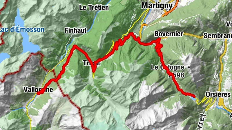 Tour du Mont-Blanc Bike: Vallorcine - Champex-Lac