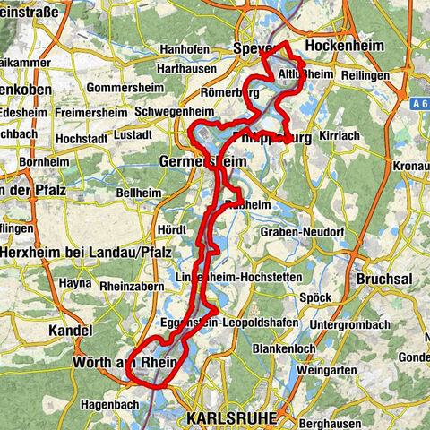 Veloroute Rhine (Speyer-Karlsruhe)
