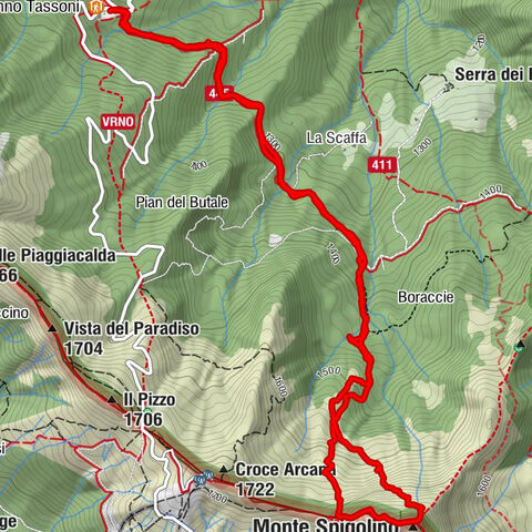 Monte Spigolino - Versante Nord