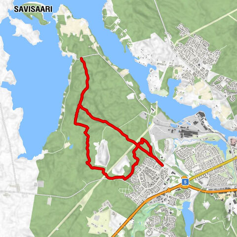 Pirunvaara - Kirkkokallio hiking trail 13 km, Kajaani Finland