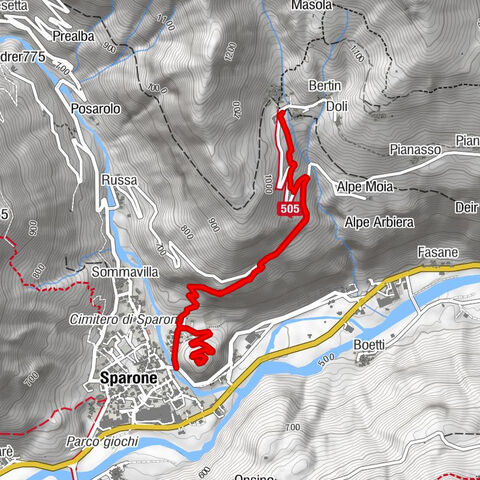 SPARONE The ancient mule track of Frachiamo and the Rocca di Sparone