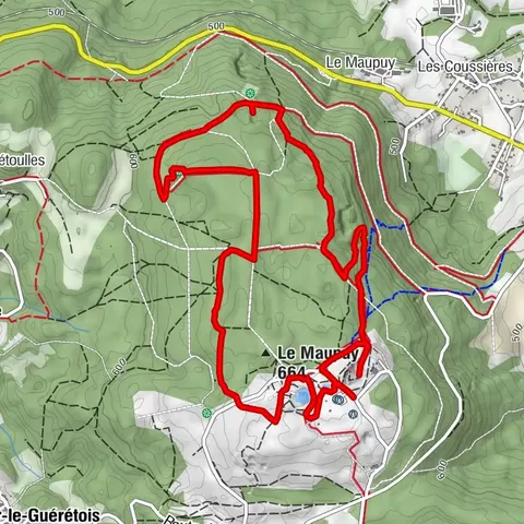 Circuit de randonnée pédestre n° 17 Le Maupuy et ses Pierres Civières