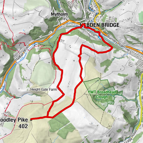 Hebden Bridge - Wood Top - Great Jumps - Stoodley Pike