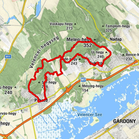 Pákozd - Ingókő Étterem - Csúcsos-hegy - Csíkmák-hegy