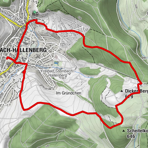 Circular route - "Kieferle/Knüllfeld" Steinbach-Hallenberg - Thuringian Forest