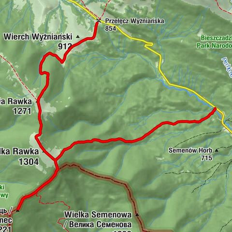 Przełęcz Wyżniańska - Mała Rawka - Wielka Rawka - Ужгородський район