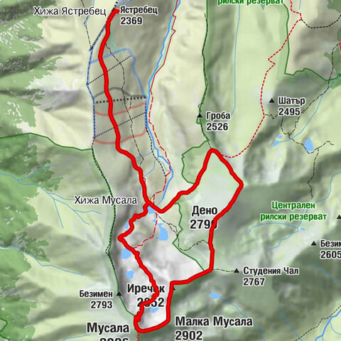 Ястребец - Мусала - Дено