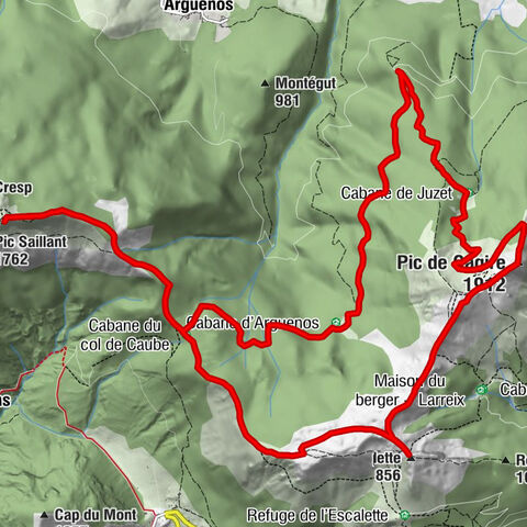 La Couage - Pic de Cagire - Pic de l'Escalette - Pic du Gar