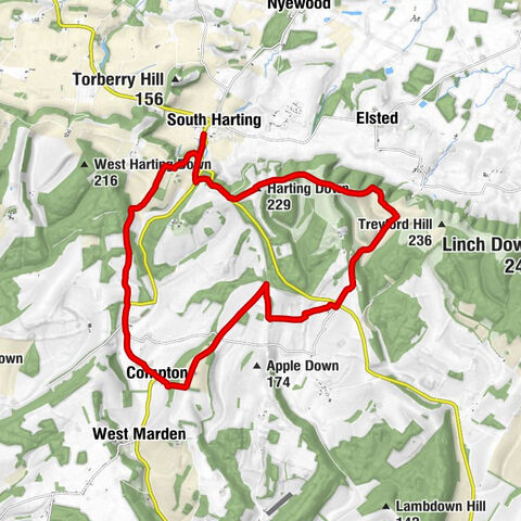South Harting - Harting Down - Beacon Hill - Telegraph Hill