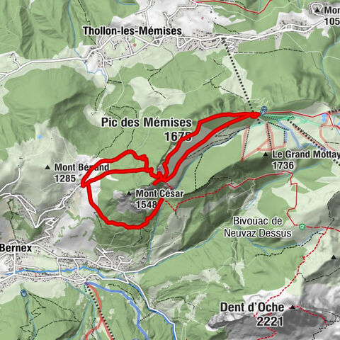 L'Alpage - La Colombière - Pic des Mémises - Repaire de l'Aigle