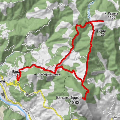 Бања - Грачаница - Греда - Бањско брдо