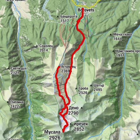 Боровец - Мусала - Хижа Ястребец - Ястребец