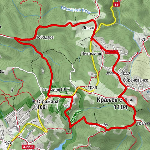 Планинарски дом „На пољани“ - Питомине - Спомен црква погинулим војницима - Краљев сто