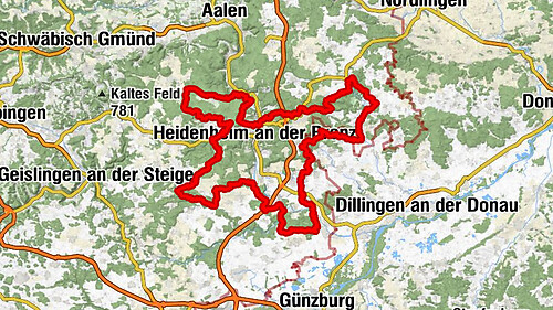 Giengen an der Brenz - Schlossberg - Knillberg - Spitalkirche