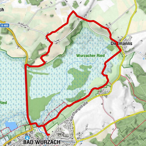 Bad Wurzach - Dietmanns - Oberluizen - Unterluizen