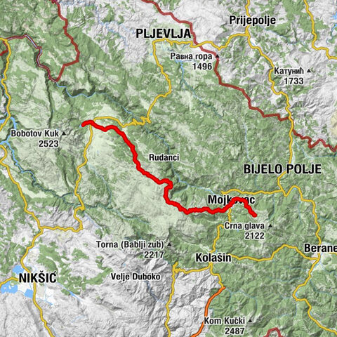 Kužni do - Veliki Kurozeb - Dekovac - Vrioca