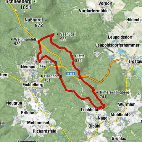 Jean-Paul-Brunnen - Platte - Seehaus - Tröstau