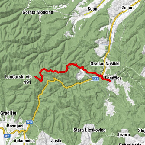 Londžica - Planinarska kuća "Krndija" - Lončarski vis