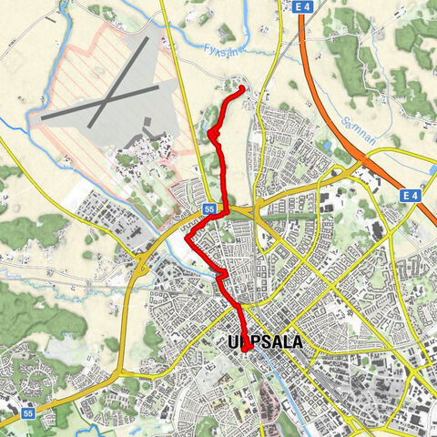 Fjärdingen - Centrum - Uppsala - Gamla Uppsala kyrka