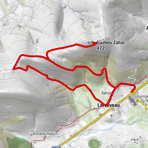 Rond-point de Larceveau - Xaharra - Larceveau - Gaztelu Zahar