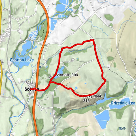 Scorton - The Priory - Nicky Nook - Nether Wyresdale