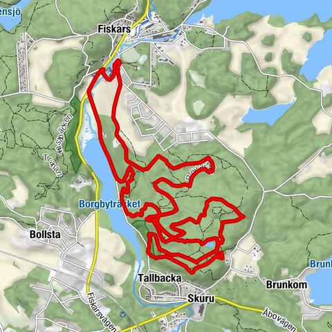 Kuparipaja - Skuruberget - Skurudalsberget - Fiskars