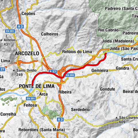 Ponte de Lima - Capela de Santo António - Cascatas da Gemieira - Gemieira