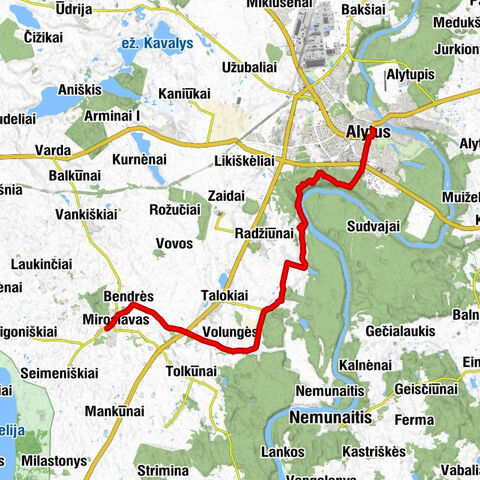 Alytus - Dzūkijos dvaro valgomasis - Norūnai - Arciškonys