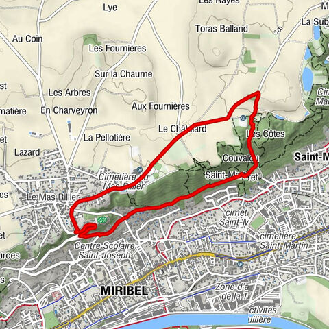 Miribel - Le Mas Rillier - Le Châtelard - La madone