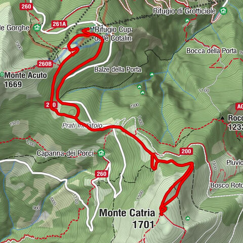 Monte Acuto - Rifugio Cupa delle Cotaline - Rifugio della Vernosa - Monte Catria