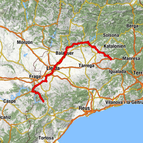 Calaf - Sant Salvador - Tossal dels Moros - Riba-roja d'Ebre